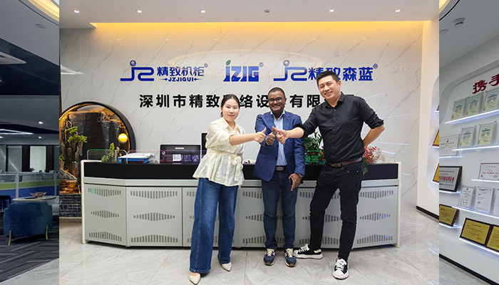 国际客户莅临精致机柜，深入考察智能制造与创新实力